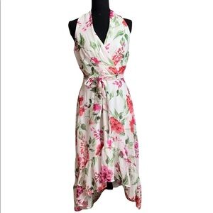 Ryan Michelle Floral Sleeveless V-Neck Style Dress Size PS